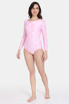 Zelocity Padded Maillot With Zipper - Cherry Blossom — thumbnail 4